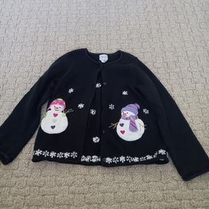 Girl's Snowman Sweater